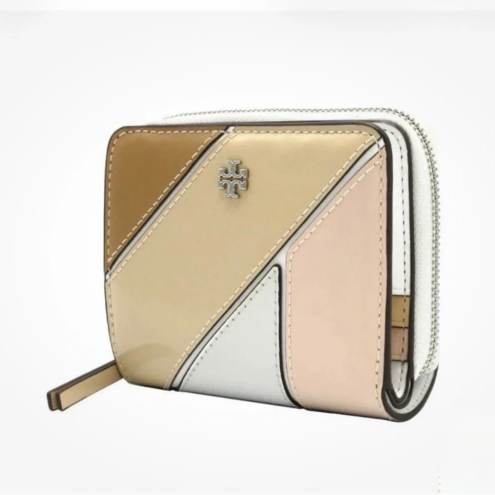 Tory Burch Emerson Color Block Leather Mini Wallet NWT